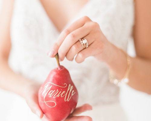 Red Pear Holiday Inspired Wedding