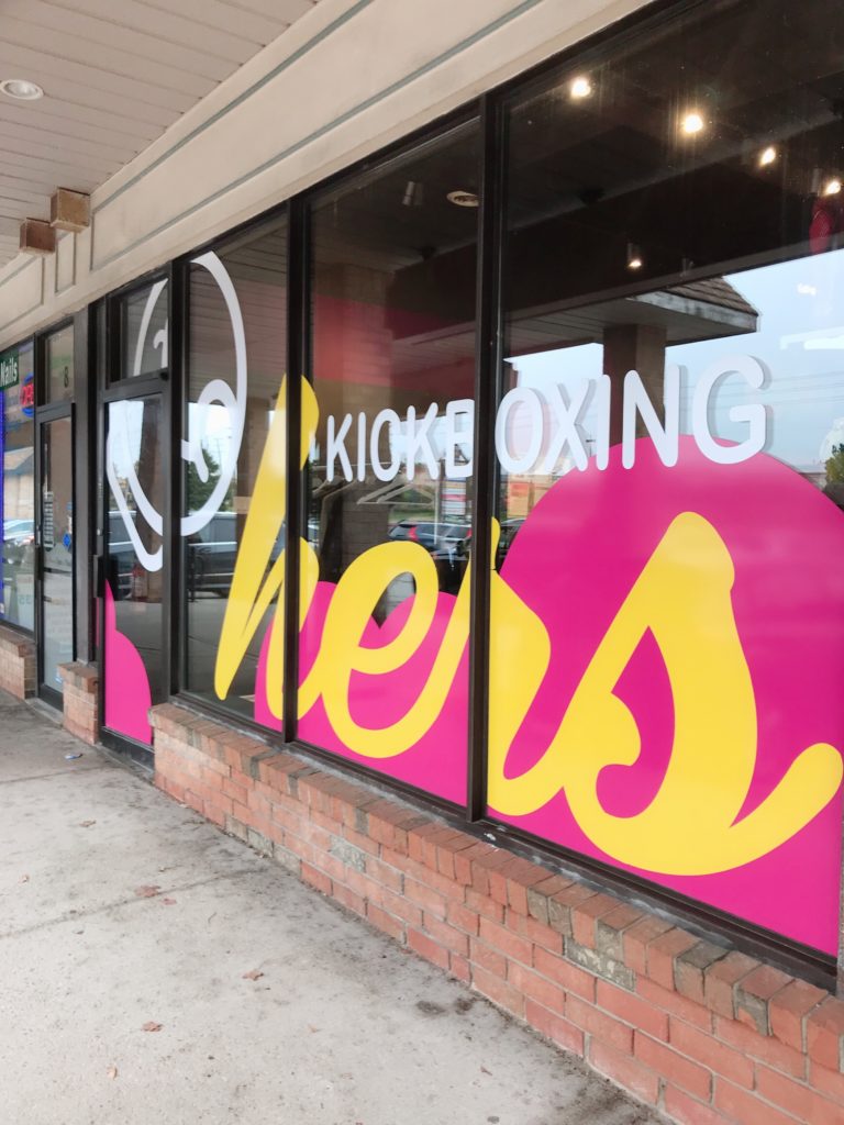 Studio Front of Hers Kickboxing Markham location